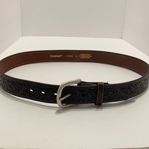 Mens Ariat Full Grain Leather Belt